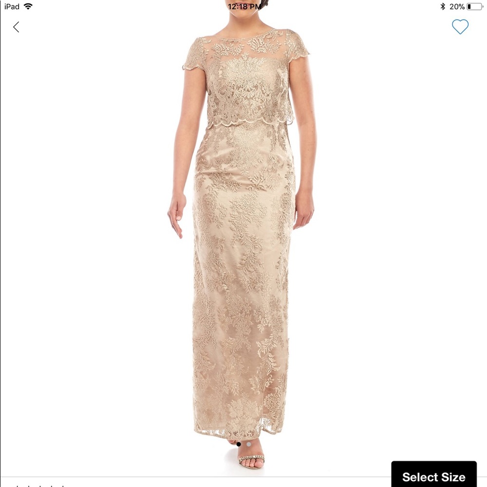 Gold long dress